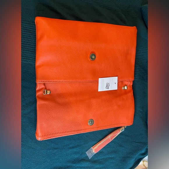 Envelope Clutch Bag foldable Crossbody Tassel Wallet , Chain Strap - Picture 5 of 6